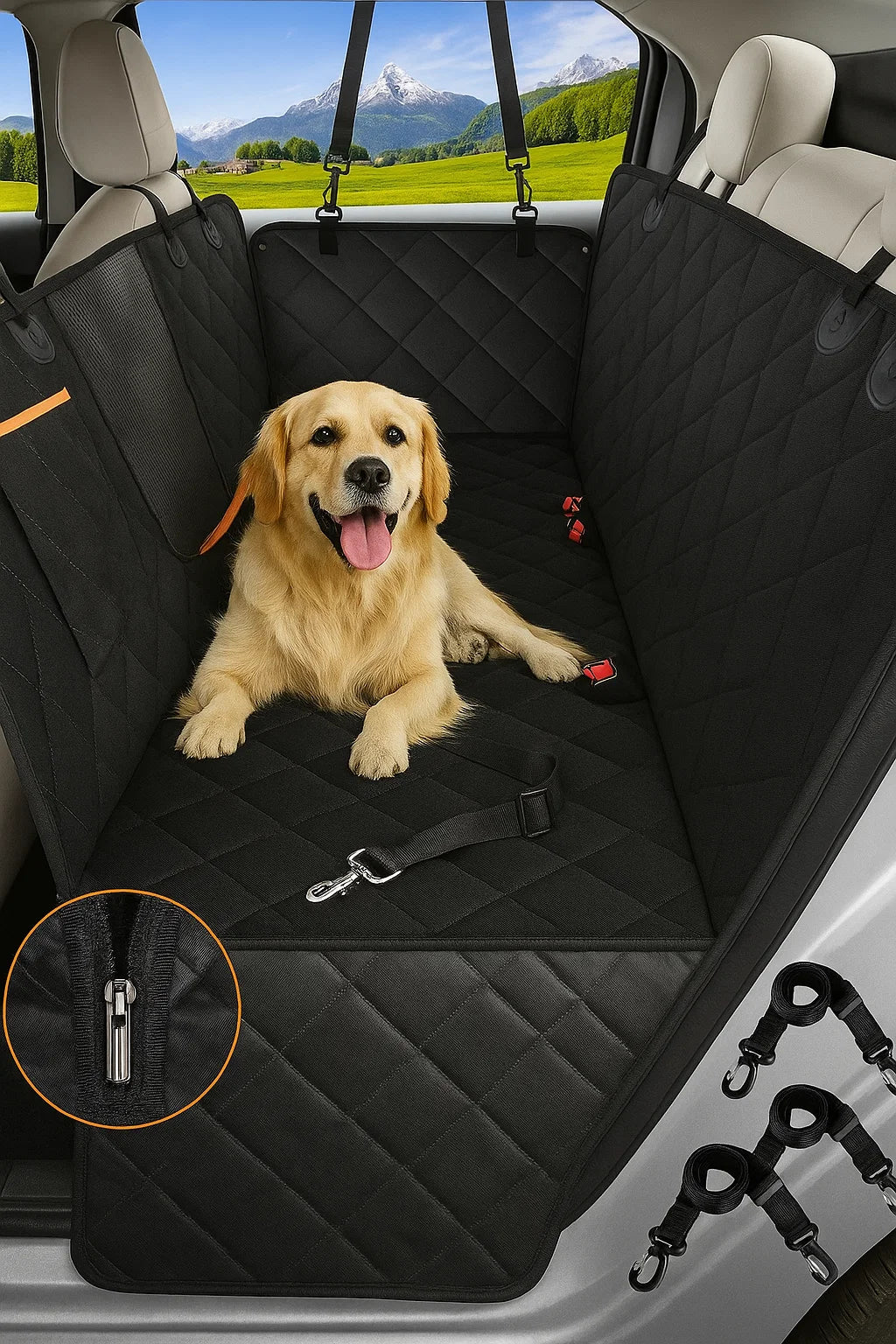 Heavy Duty Dog Car Seat Cover for Back Seat